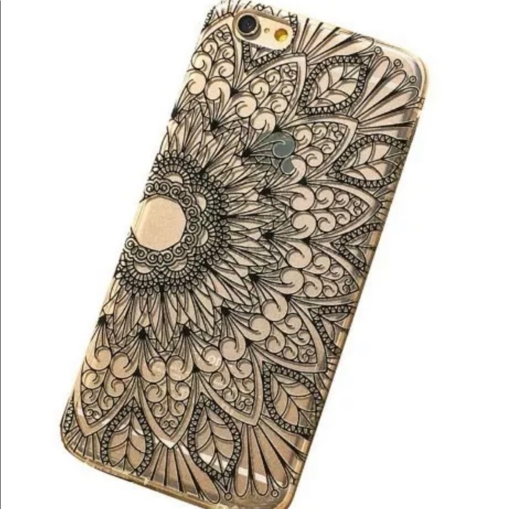 Henna Black Floral Case for Apple iPhone 6S 4.7